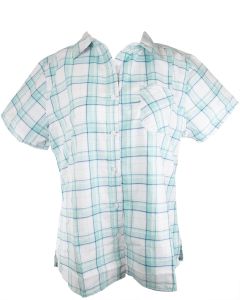 Stillwater Supply Co. Ladies Yarn Dyed Plaid Shirt Aqua