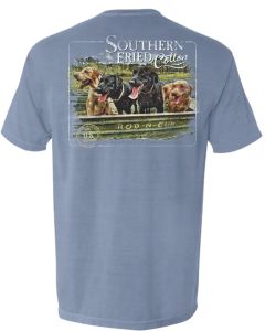 Southern Fried Cotton Boat Load Of Dogs Ice Blue