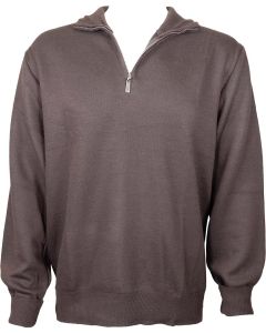 Stillwater Supply Co. Men's 1/4 Zip Sweater Dark Brown