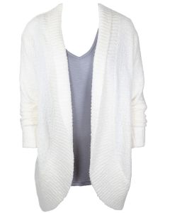 Stillwater Supply Co. Ladies Chenille Open Front Cardigan Off-White