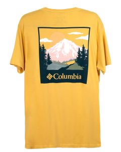 Columbia Sportswear RETRO PEAKS Short Sleeve T-Shirt Mustard