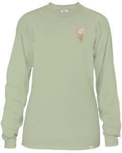 Simply Southern Ls Flower Tee Sage