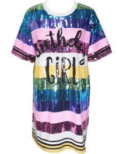Simply Southern Sequin Dress Girl Multi
