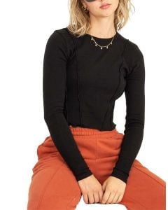 Hyfve One More Chance Seamed Top Black