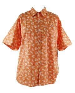 Stillwater Supply Co. Printed Poplin Shirt Dirty Orange