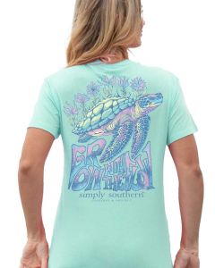 Simply Southern Track Flow T-Shirt Sea