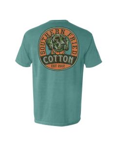 Southern Fried Cotton Cleo Label T-Shirt Seafoam