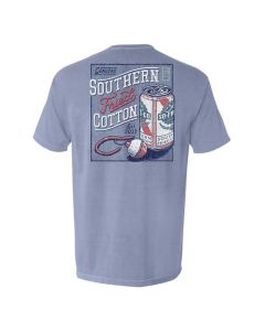 Southern Fried Cotton Pop A Top & Bobber T-Shirt Iceblue