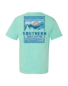 Southern Fried Cotton Climb The Mountain T-Shirt Chalky Mint