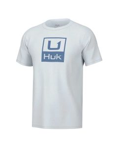 Huk Huk Stacked Logo T-Shirt White