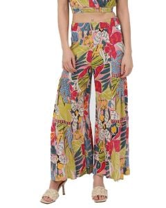 Angie Clothing Floral Flow Pants Pink