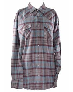 Canyon Guide Men Western Flannel Tall Grey