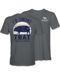 Straight Up Southern I'd Smoke That T-Shirt Charcoal