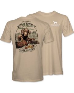 Straight Up Southern Armed And Ready T-Shirt Tan
