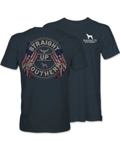 Straight Up Southern Fly Em T-Shirt Navy