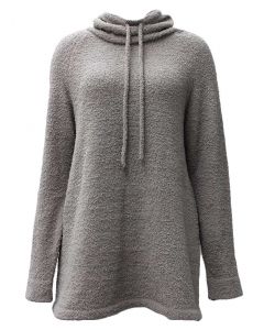Stillwater Supply Co. Ladies Cowl Neck Softy Sweater Grey