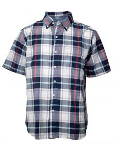 Stillwater Supply Co. Yarn Dyed Plaid Shirt Navy
