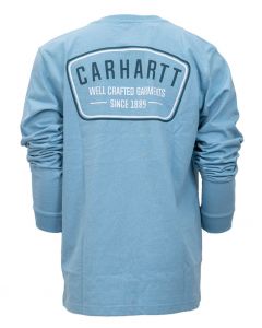 Carhartt Heavyweight Pocket Graphic T-Shirt Alpine Blue Heather