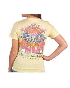 Simply Southern Ss Small Town Tee Sunflower