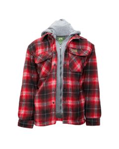 Stillwater Supply Co. Men's Sherpa Hooded Jacket Red Plaid
