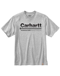Carhartt Relaxed Fit HW Graphic T-Shirt Heather Grey