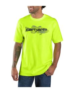 Carhartt Heavyweight Fish T-Shirt Bright Lime