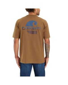 Carhartt Loose Fit Heavyweight Pocket T-Shirt Oiled Walnut Heather