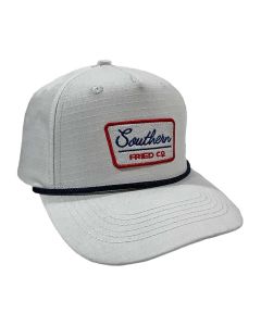 Southern Fried Cotton White Rope Hat White Navy