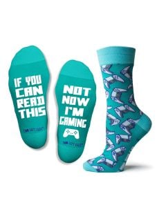 Two Left Feet Women's If You Can Read This Socks Not Now I'm Gaming