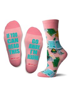 Two Left Feet Women's If You Can Read This Socks Go Away I'm Reading