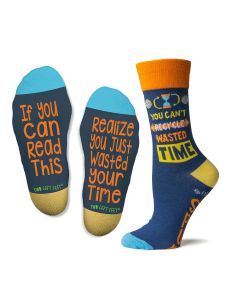 Two Left Feet Women's If You Can Read This Socks Wasted Your Time