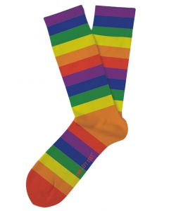 Two Left Feet Men's Color Me Rainbow Socks Rainbow