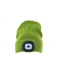 Night Scout Men's Rechargeable LED Beanie Olive
