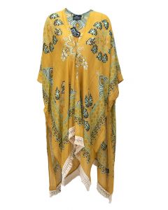 Angie Clothing Kimono Lace Mustard