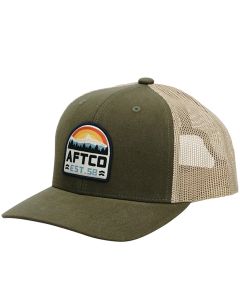 Aftco Rustic Trucker Hat Olive