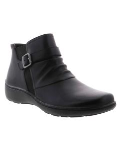 Clarks Women's Cora Rouched Boot Black