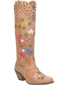 Dingo Women's #Poppy Leather Boot Tan