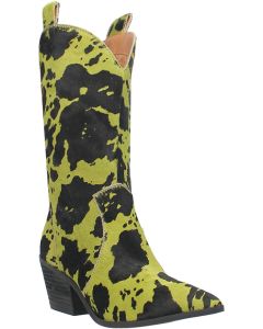 Dingo Women's Live a Little Leather Boot Lime