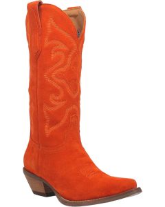 Dingo Women's #Out West Leather Boot Orange