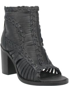 Dingo Women's #Jeezy Leather Sandal Black