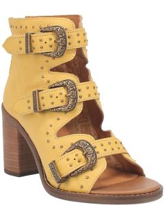 Dingo Women's #Ziggy Leather Sandal Yellow