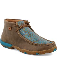 Twisted X Women's Chukka Driving Moc Bomber & Turquoise