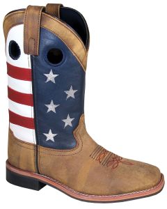Smoky Mountain Boots Women's Stars And Stripes Vintage Brown