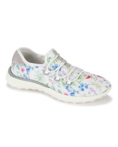Baretraps Women's Graciela Slip On Sneaker White Multi Flower Print
