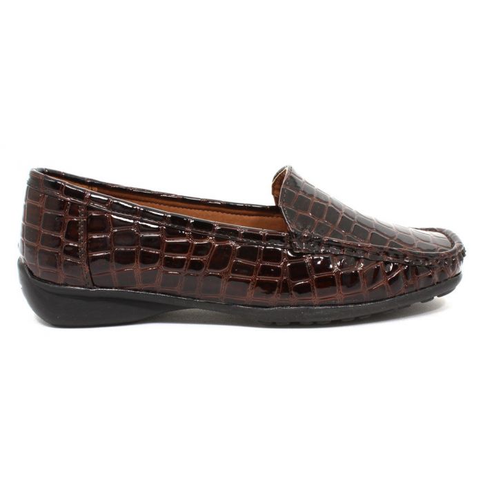 womens brown crocodile shoes