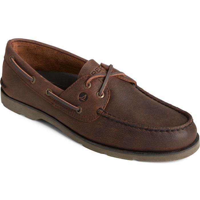 Sperry leeward deals leather boat shoe