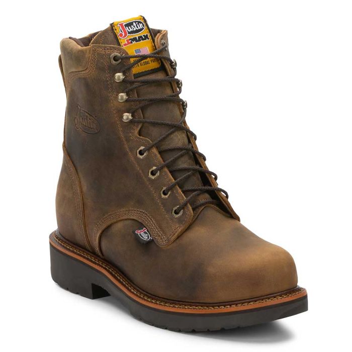 Justin 8 shop inch work boots