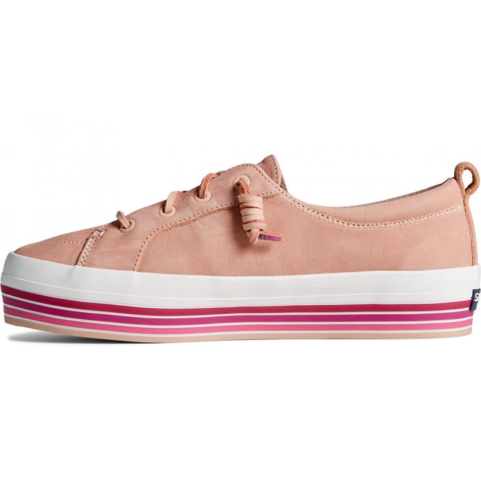 Sperry Crest Vibe Leather Platform Sneaker - Dusty Rose
