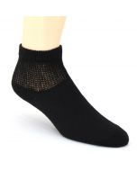 Foot Care Women's Diabetic and Circulatory Comfort Socks 2 Pack Black
