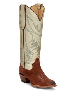 Justin Women's Clara 15 Inch Western Boot Brown